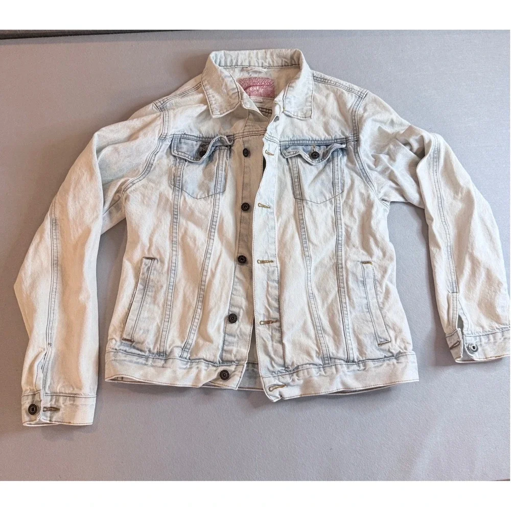 Brooklyn Cloth Light Wash Denim Trucker Jacket Mens Large [Excellent]